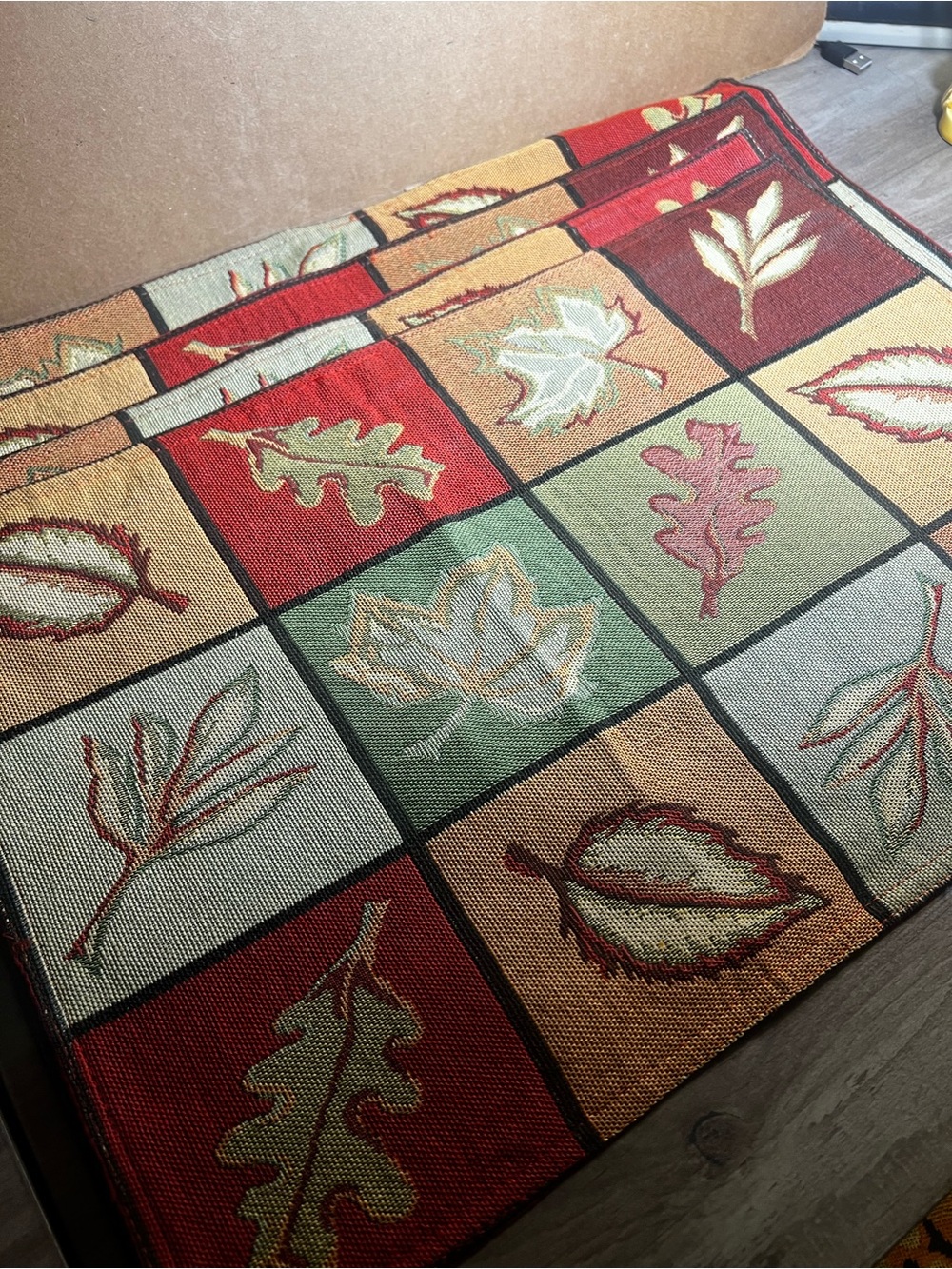 Autumn Leaf Patchwork Placemats- Fall Table Setting